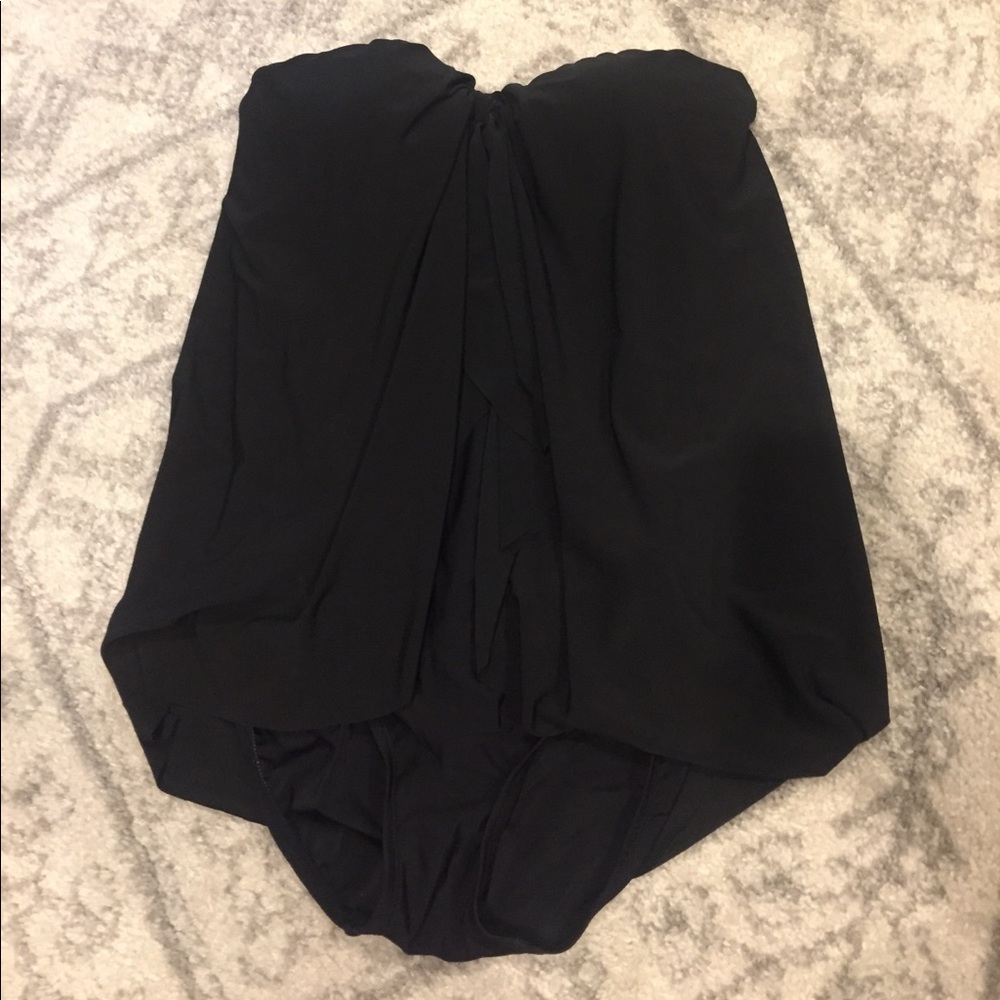 Black one piece swimsuit